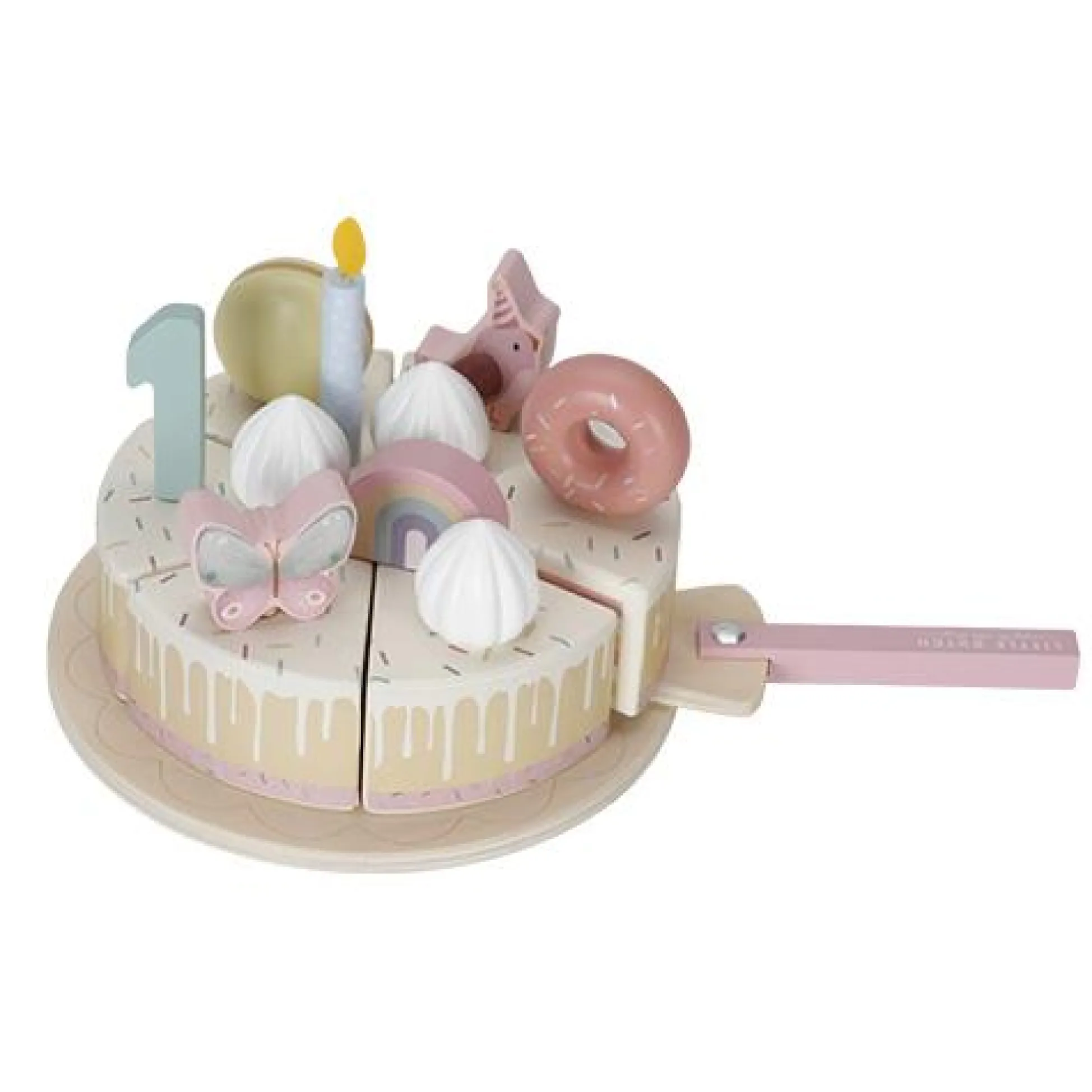 Wooden Birthday Cake - Pink - Essentials