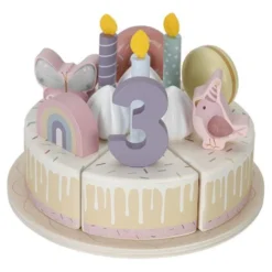Wooden Birthday Cake - Pink - Essentials