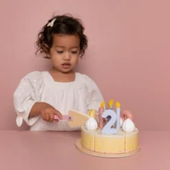 Wooden Birthday Cake - Pink - Essentials