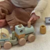 Wooden Block Train - Green