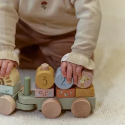 Wooden Block Train - Green