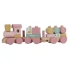 Wooden Block Train - Pink - Fairy Garden