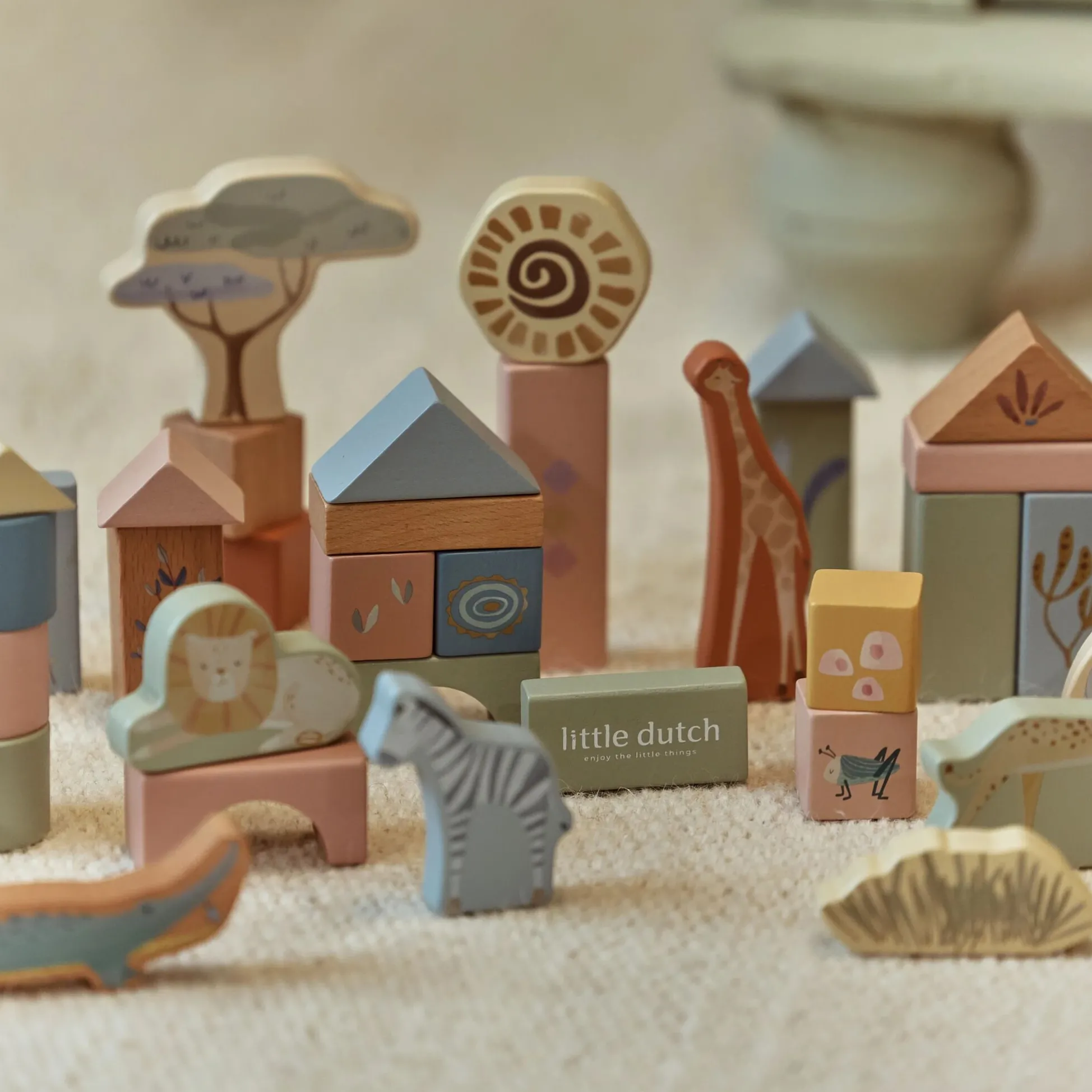 Wooden Building Blocks - Green