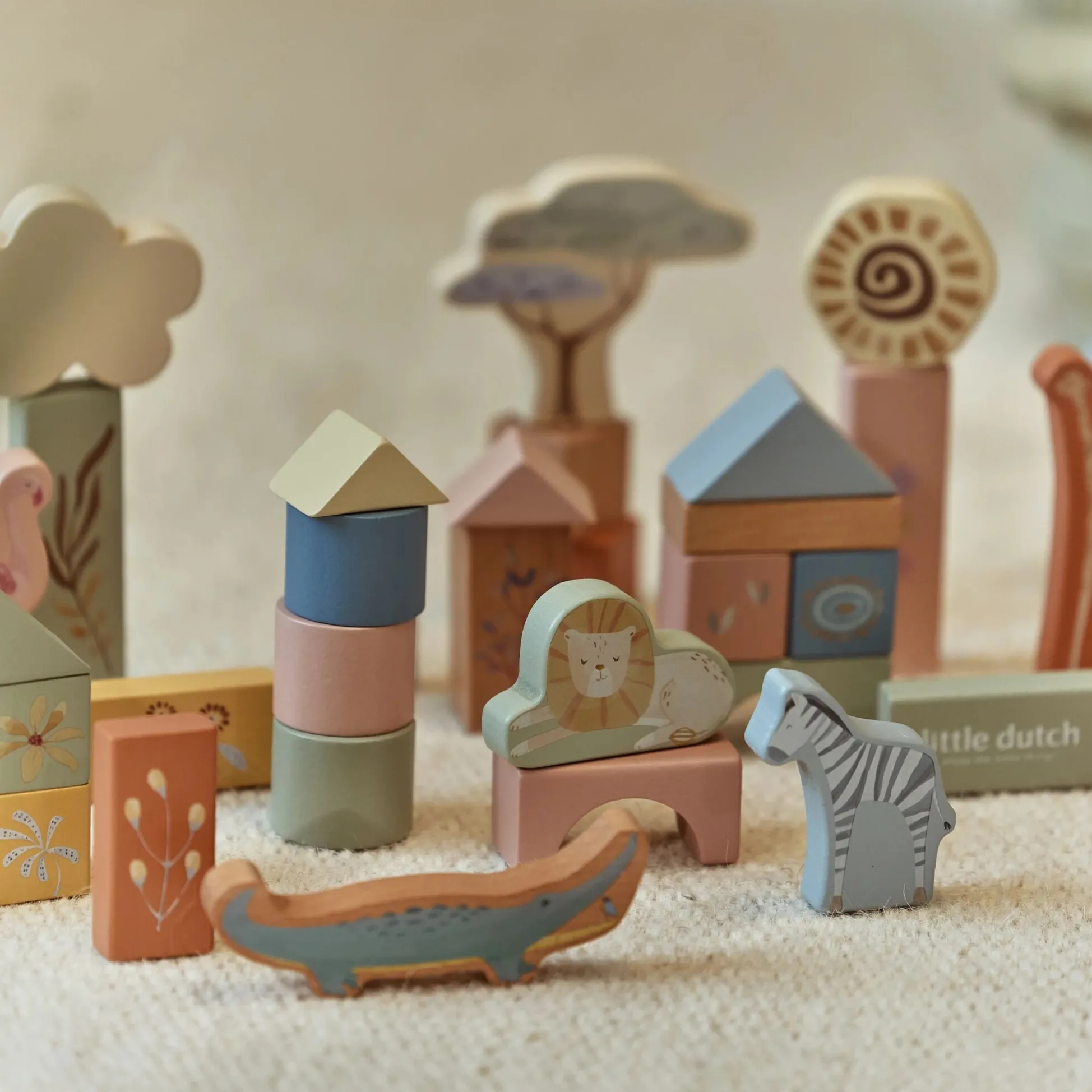 Wooden Building Blocks - Green
