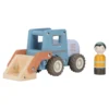 Wooden bulldozer – Blue – Essentials