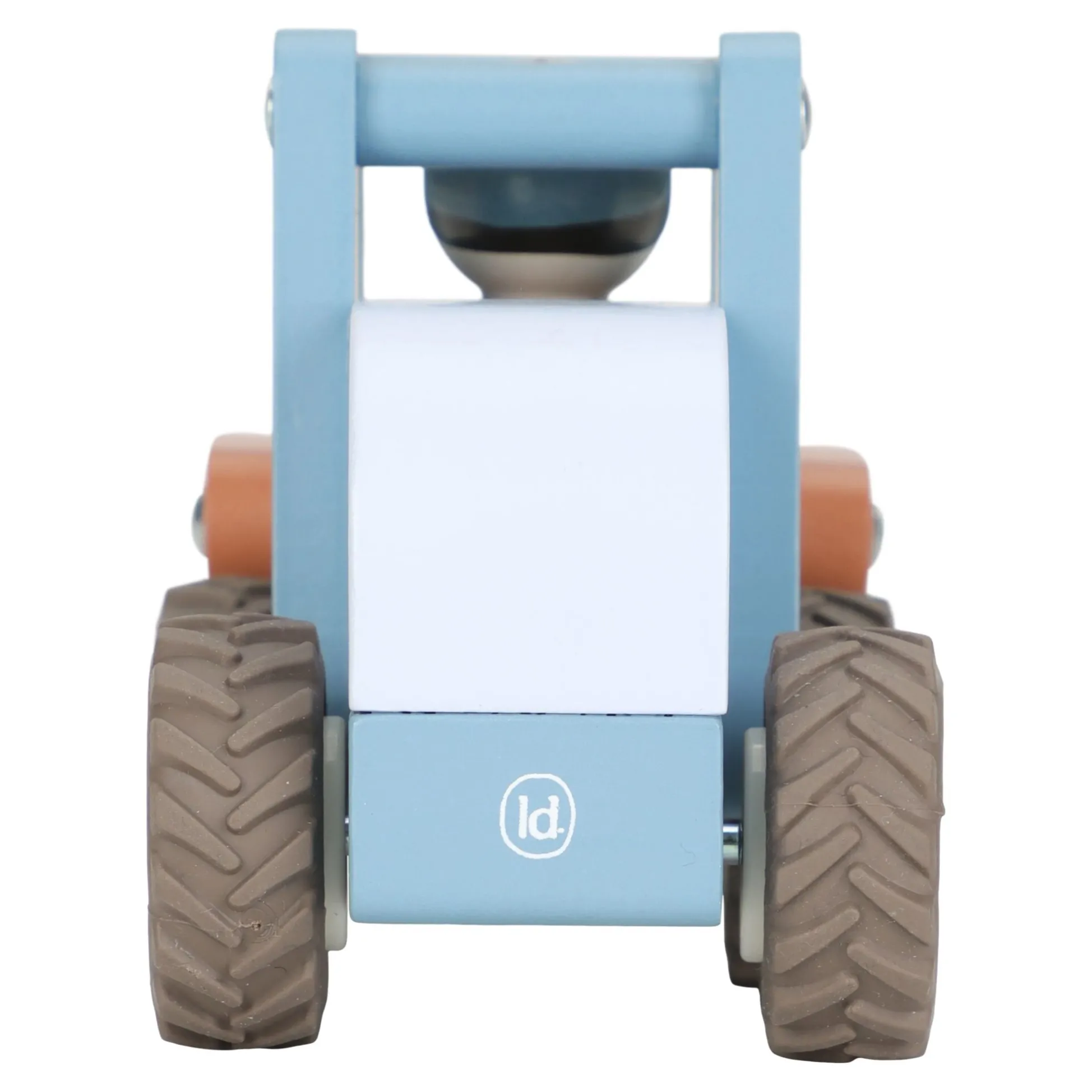 Wooden bulldozer – Blue – Essentials