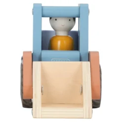 Wooden bulldozer – Blue – Essentials
