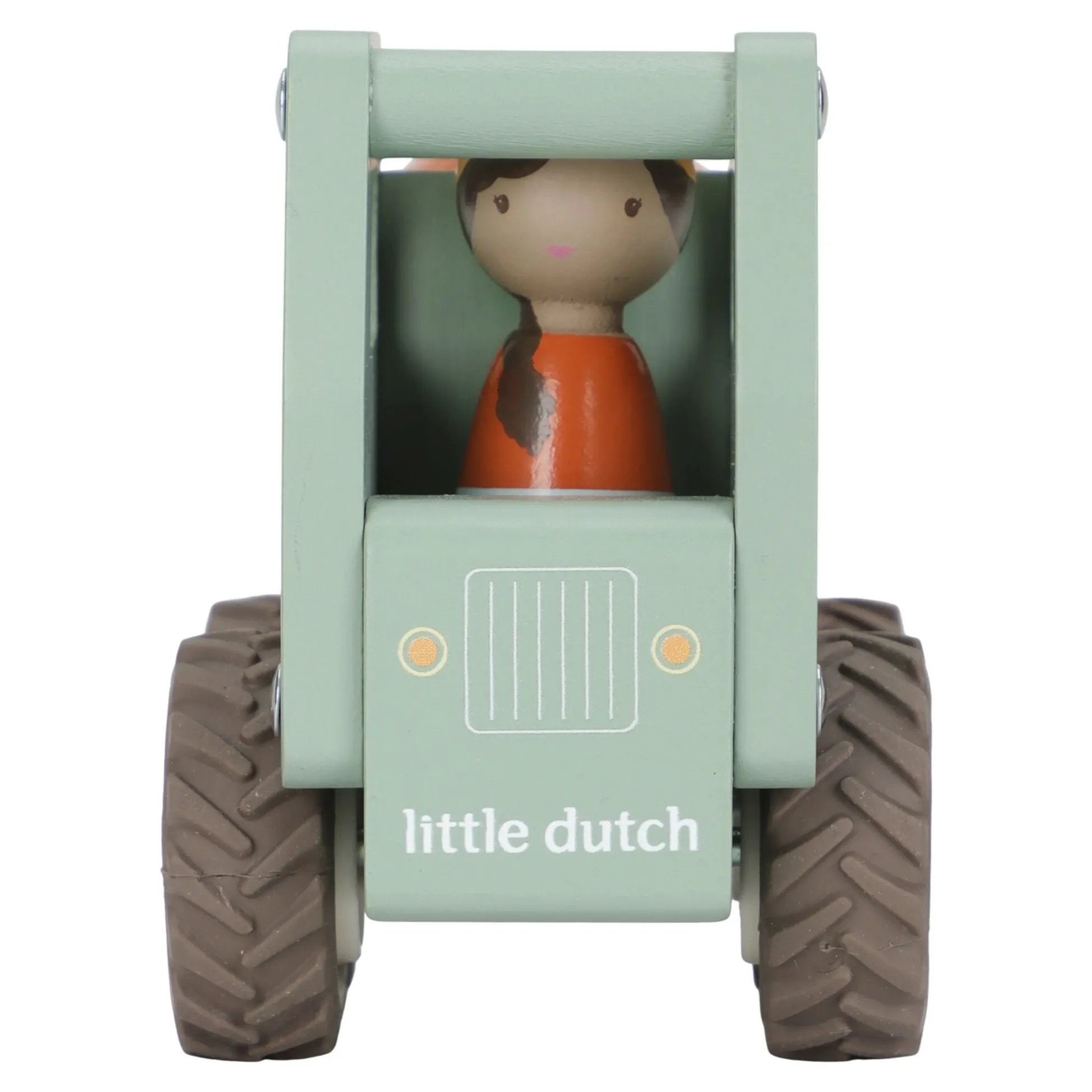 Wooden cement truck – Green – Essentials
