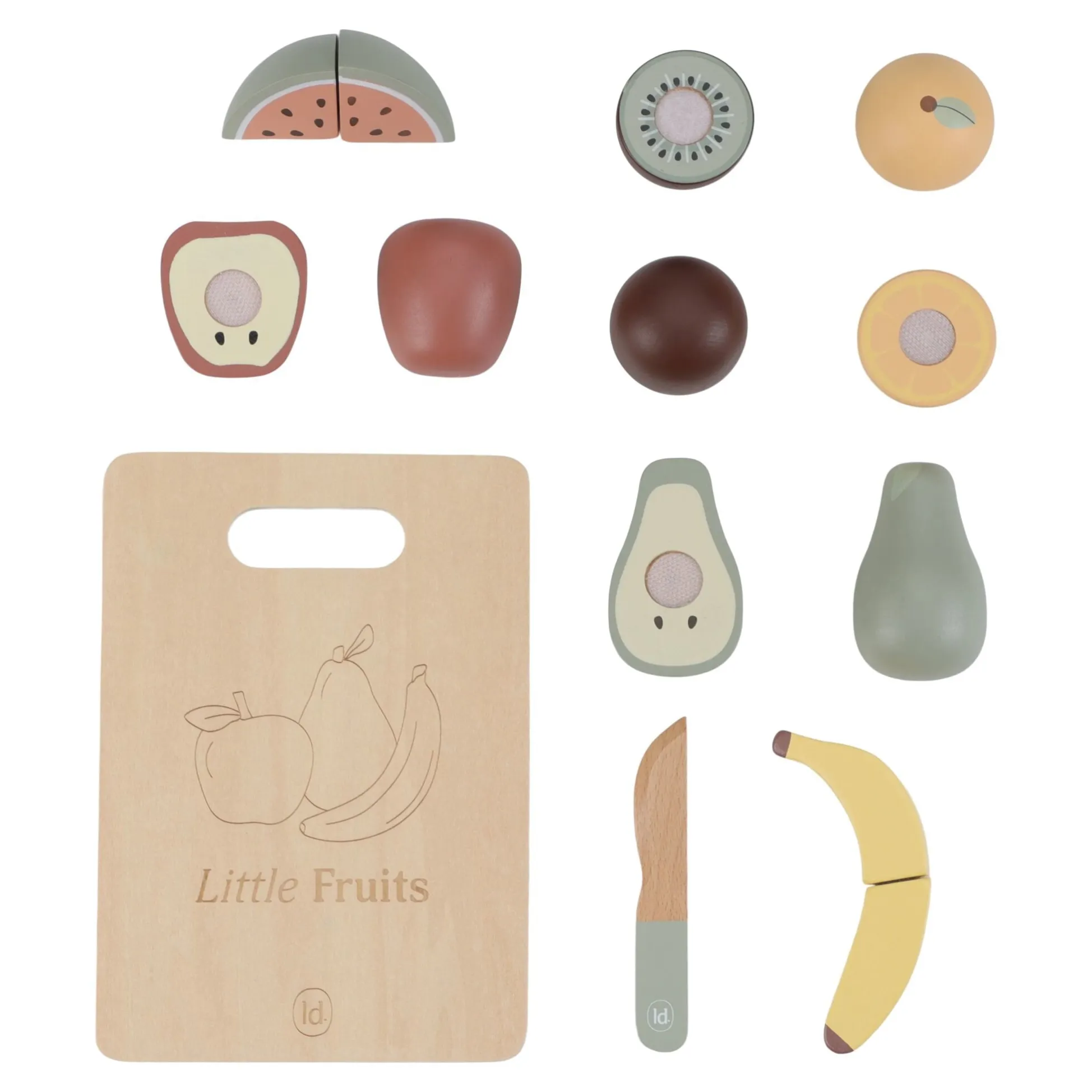Wooden cutting fruit - Multicolored - Essentials