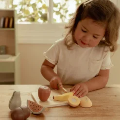 Wooden cutting fruit - Multicolored - Essentials