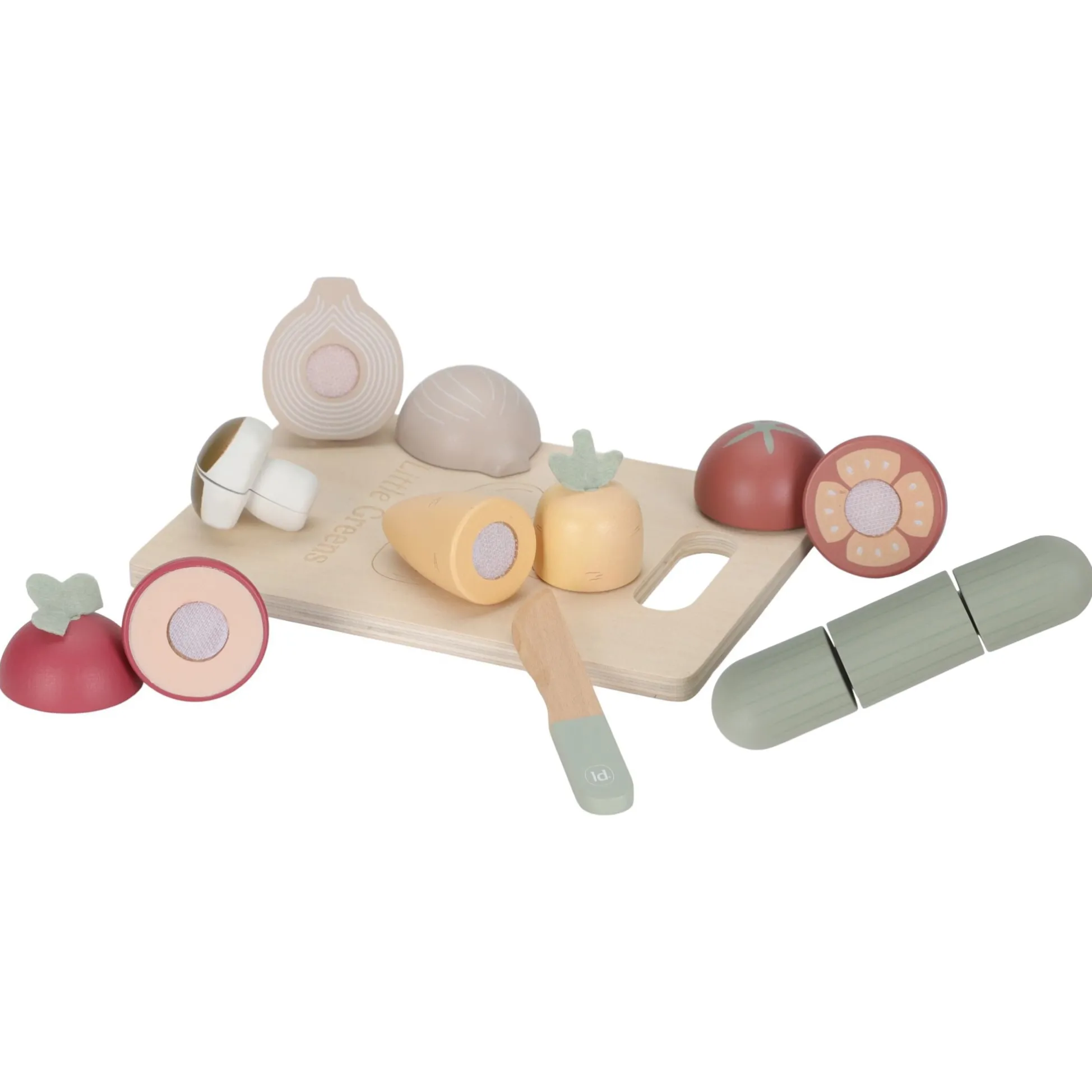 Wooden cut vegetables - Multicolored - Essentials
