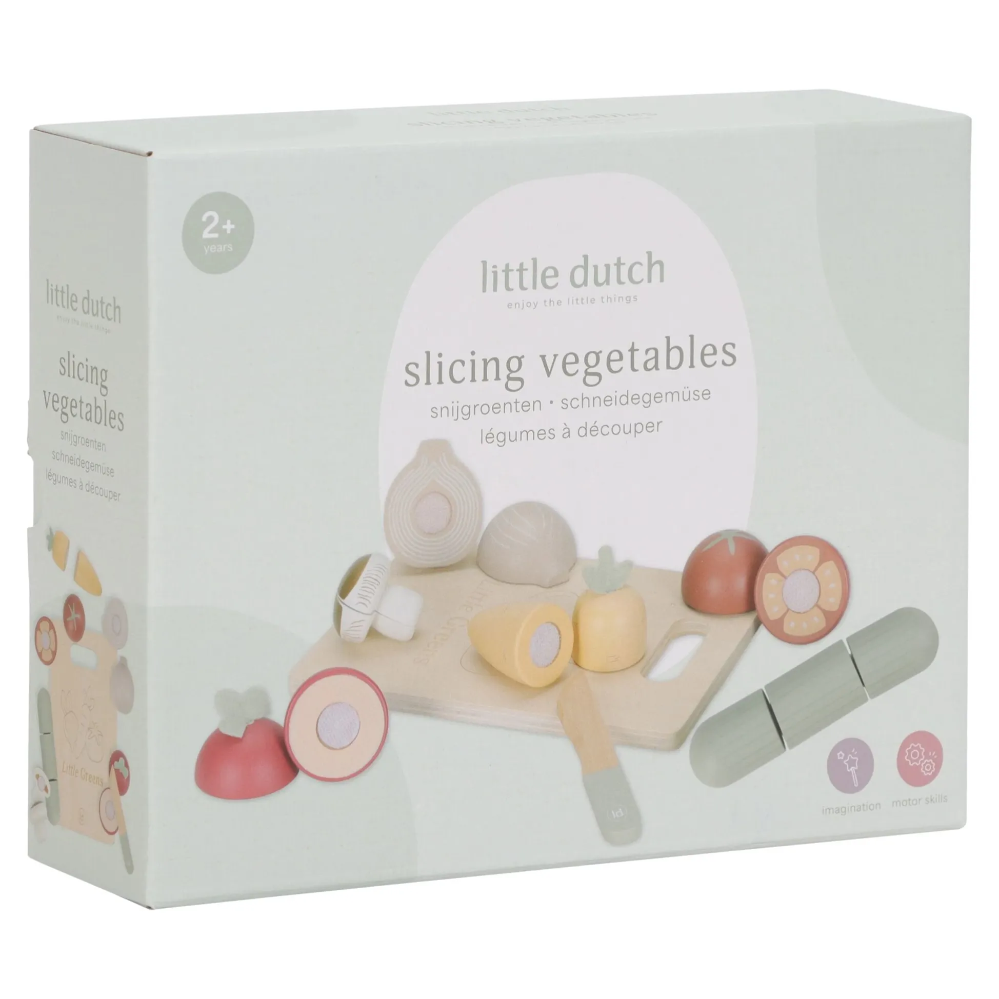 Wooden cut vegetables - Multicolored - Essentials