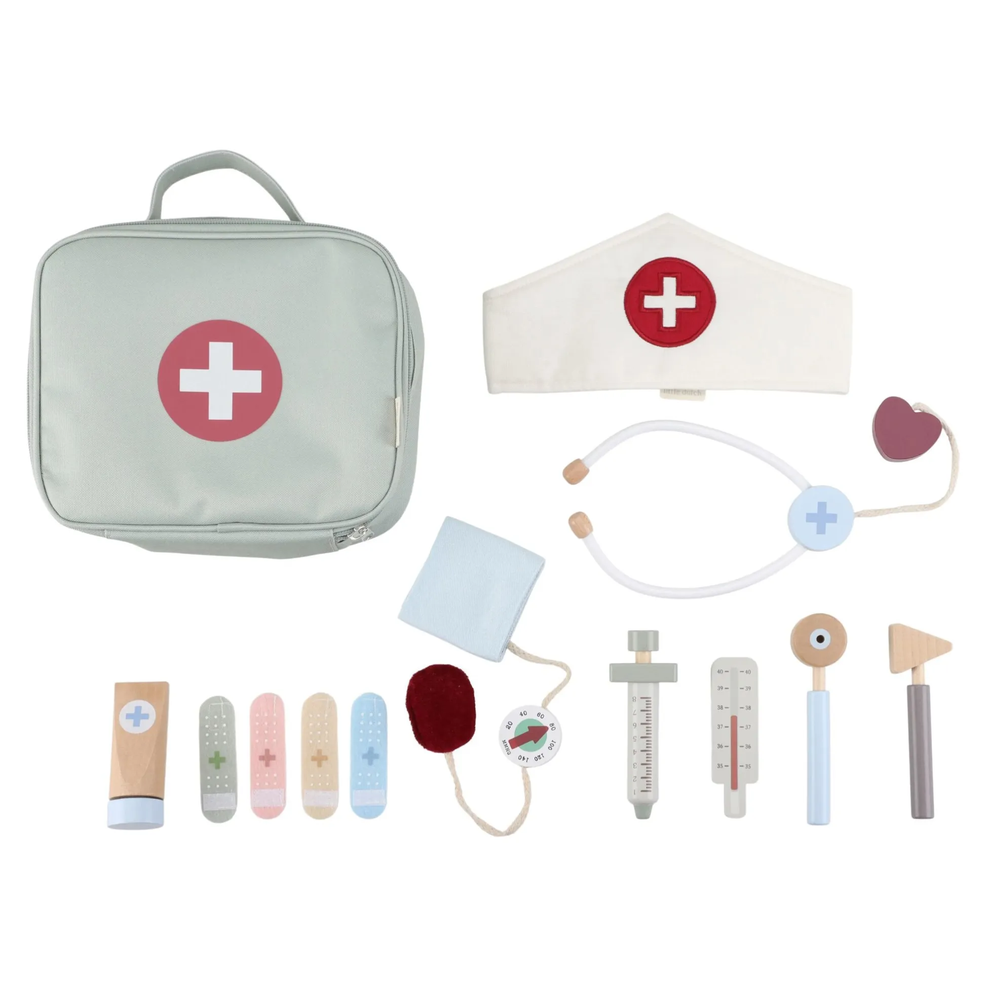 Wooden doctor's set - Green - Essentials