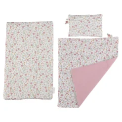 Wooden doll bed - Pink - Essentials