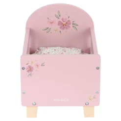 Wooden doll bed - Pink - Essentials