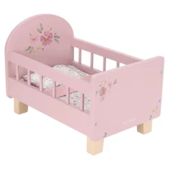 Wooden doll bed - Pink - Essentials