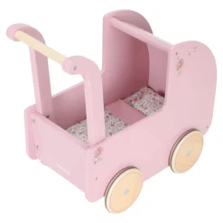 Wooden doll stroller - Pink - Essentials