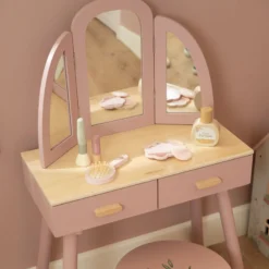 Wooden dressing table – Pink – Essentials