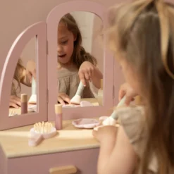 Wooden dressing table – Pink – Essentials