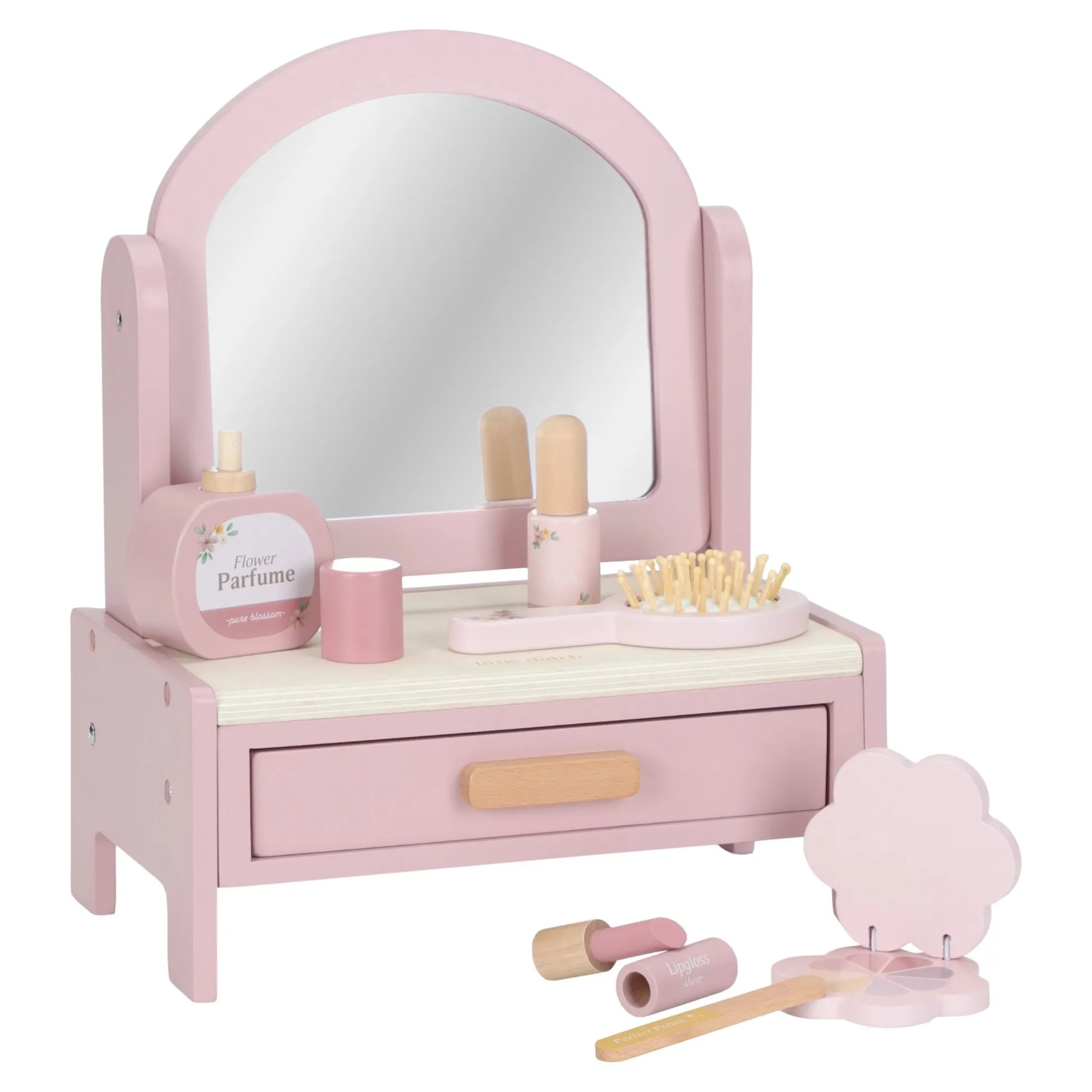 Wooden dressing table - Pink - Essentials