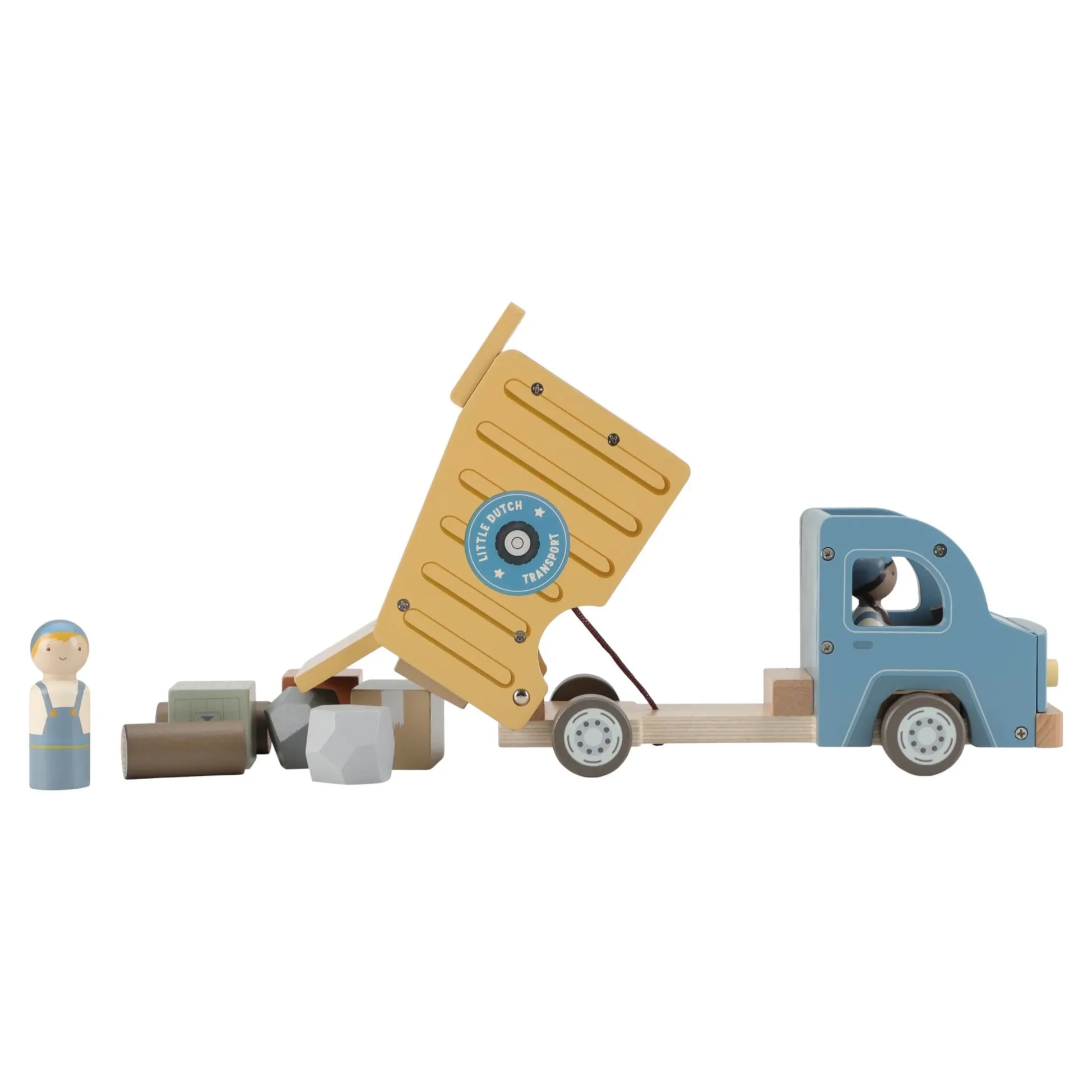 Wooden dump truck – Multicolored – Essentials