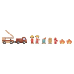 Wooden fire station – Red – Essentials