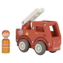 Wooden fire truck – Red – Essentials