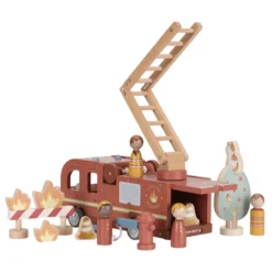 Wooden fire truck – Red – Essentials