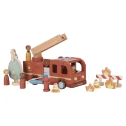 Wooden fire truck – Red – Essentials