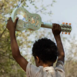 Wooden guitar - Green - Safari Friends