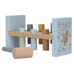 Wooden Hammer Bench - Blue - Forest Friends