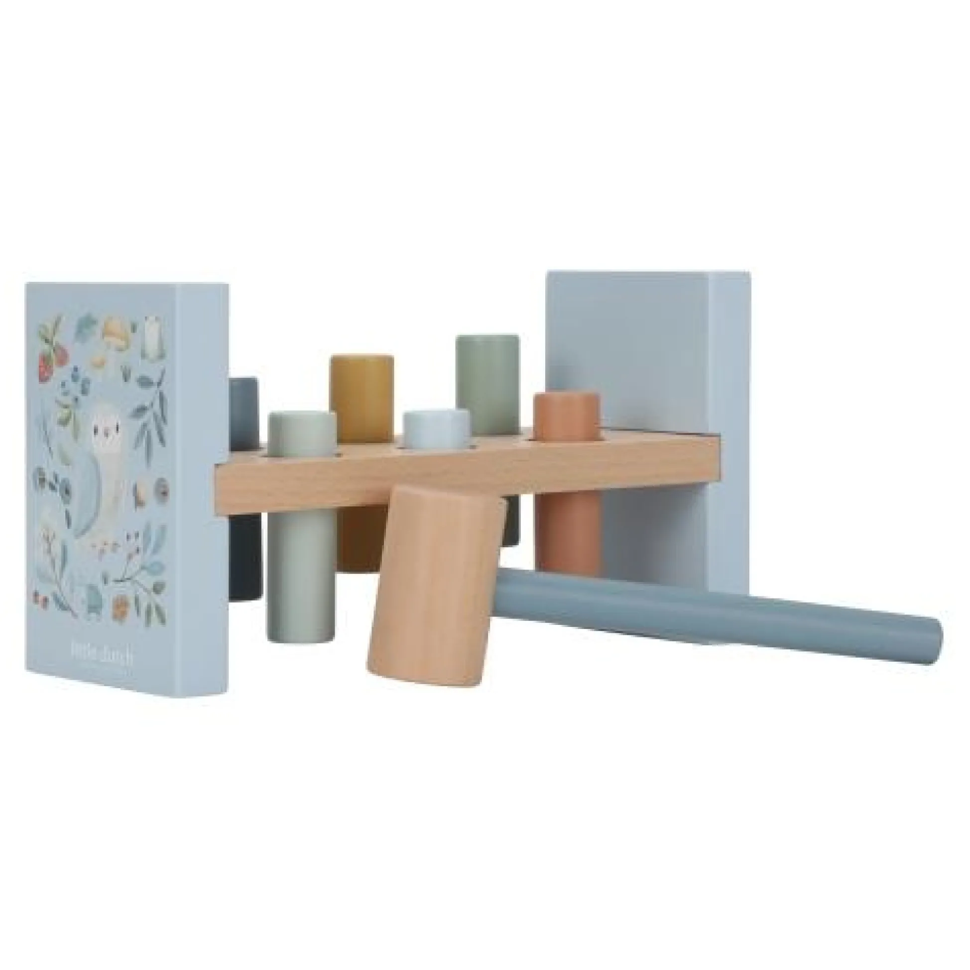 Wooden Hammer Bench - Blue - Forest Friends