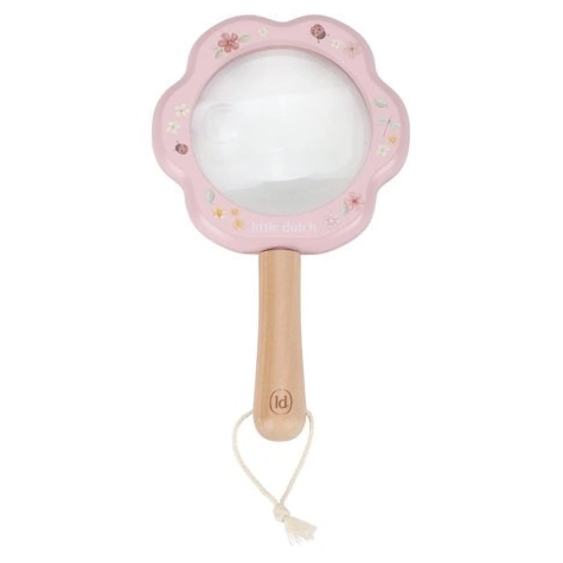 Wooden Magnifying Glass - Pink - Fairy Garden