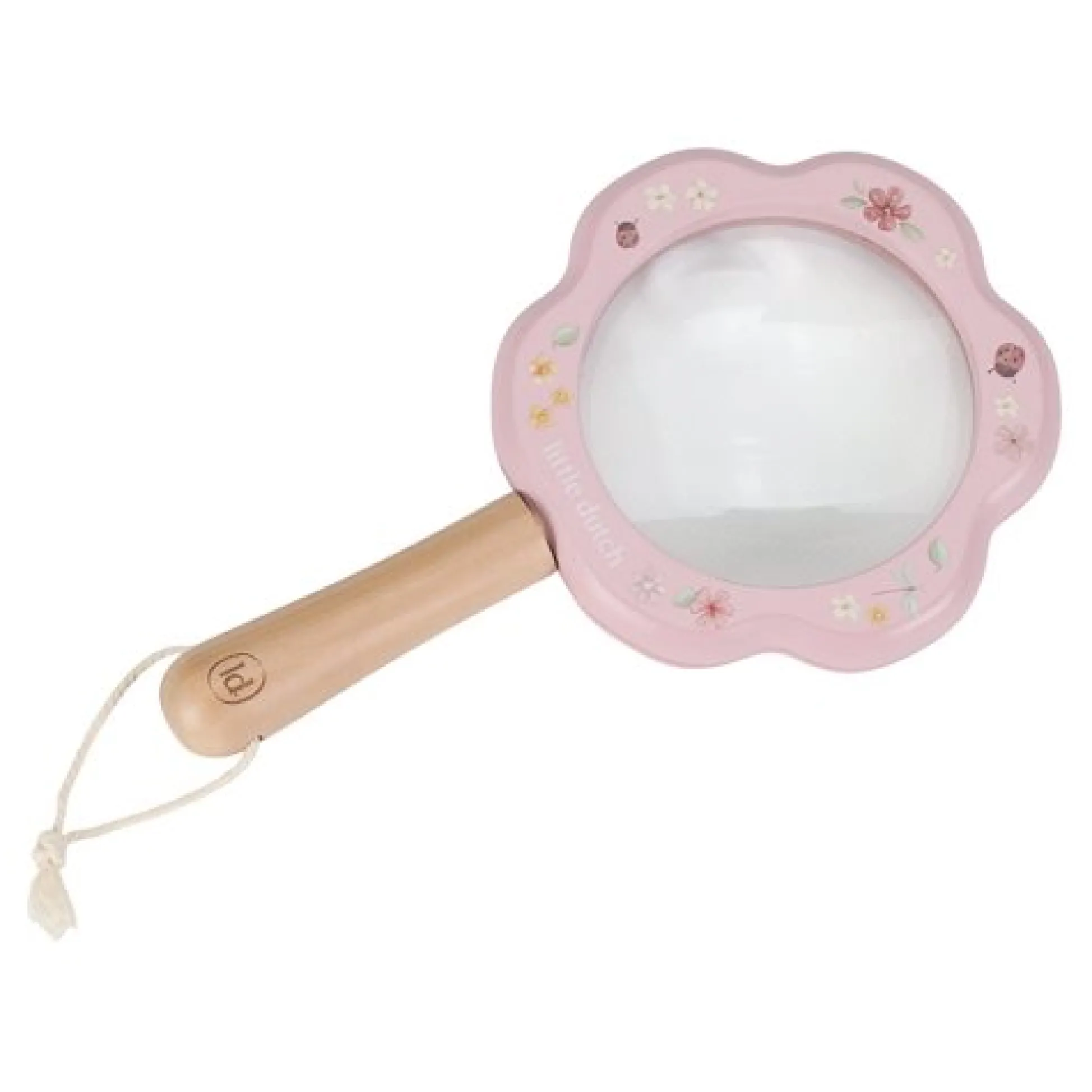 Wooden Magnifying Glass - Pink - Fairy Garden