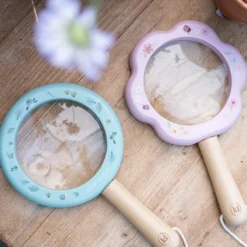 Wooden Magnifying Glass - Pink - Fairy Garden