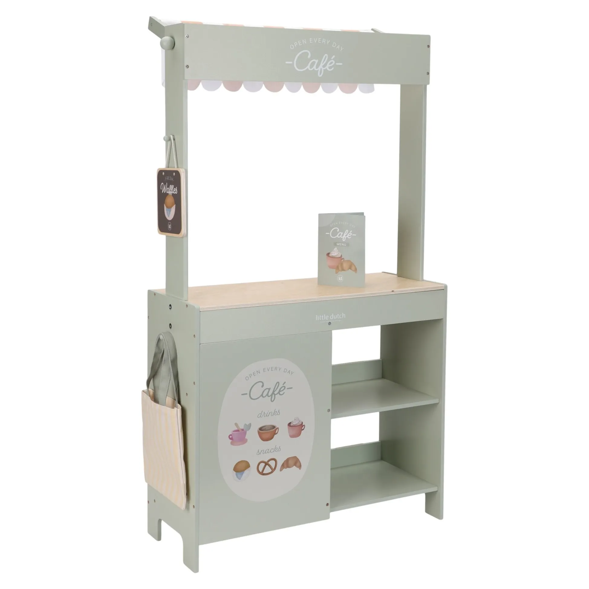 Wooden market stall – Green – Essentials