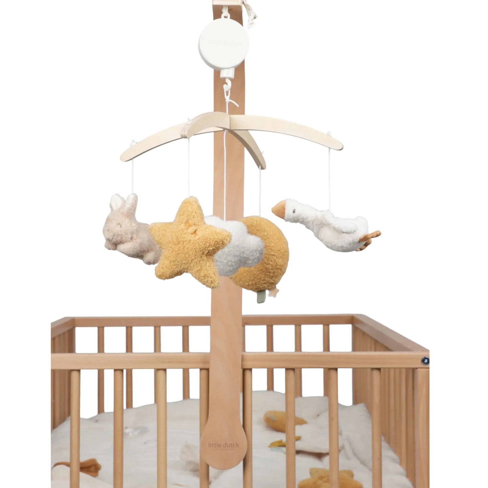 Wooden music mobile - Beige - Newborn Naturals