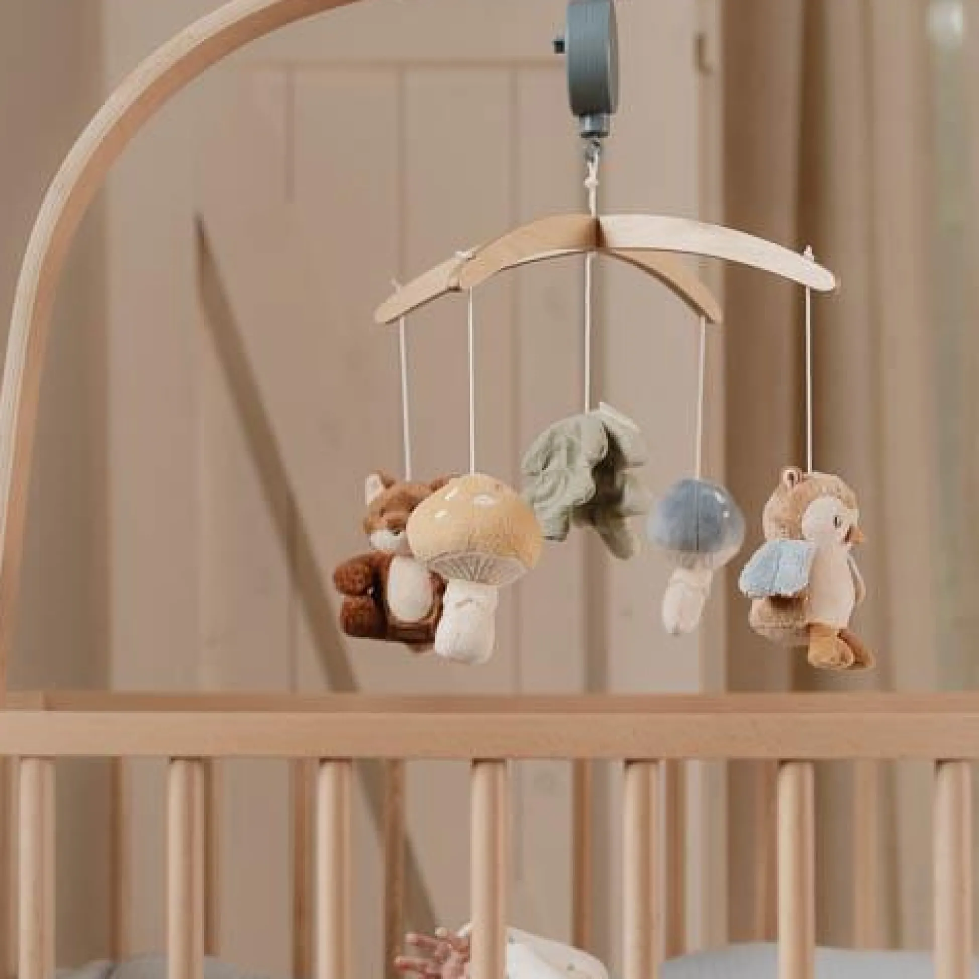 Wooden Music Mobile - Blue - Forest Friends