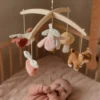 Wooden Music Mobile - Pink - Fairy Garden