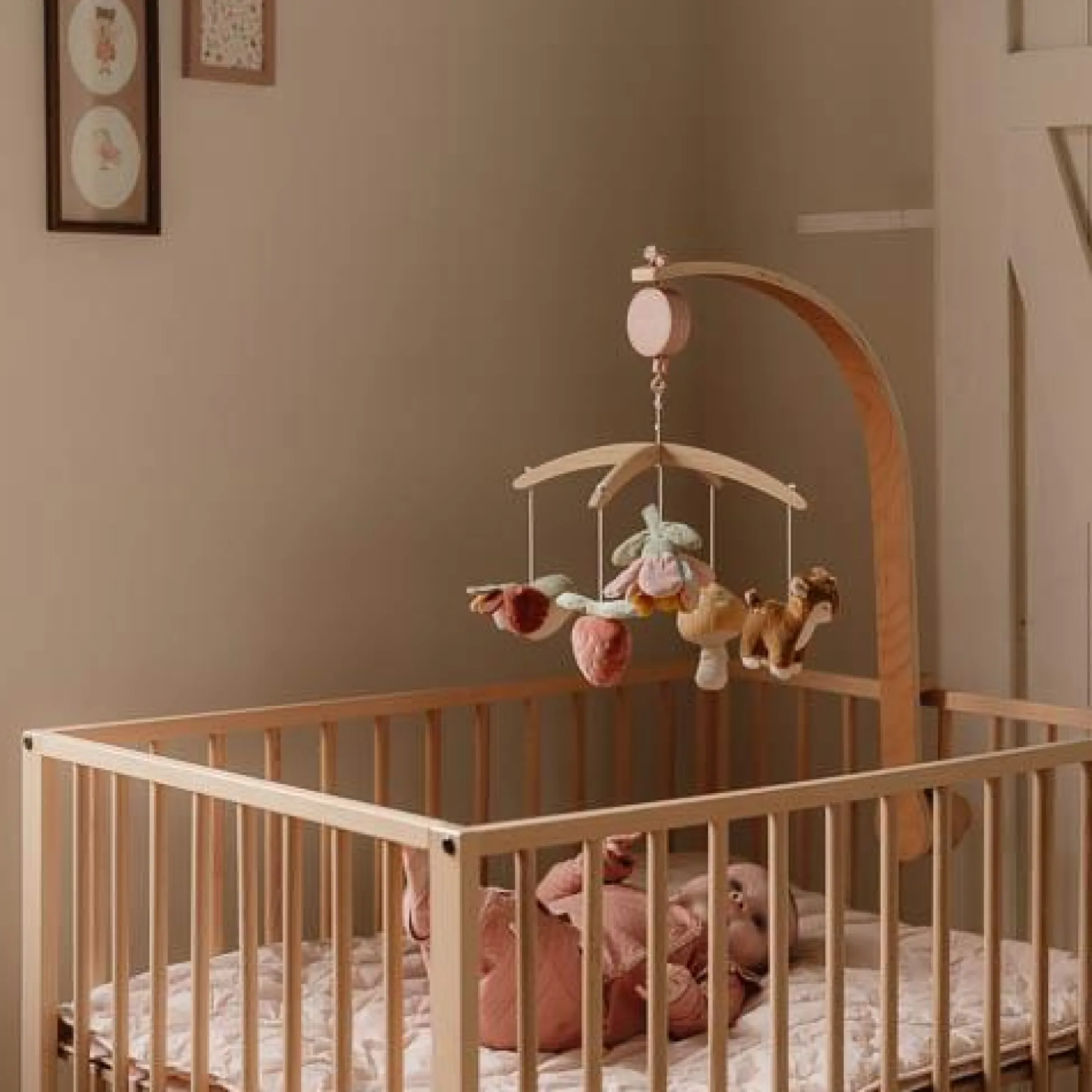 Wooden Music Mobile - Pink - Fairy Garden