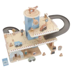 Wooden parking garage – Blue – Essentials