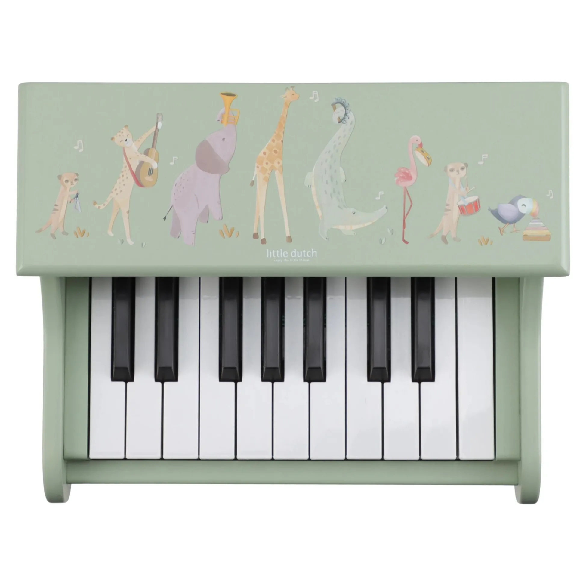 Wooden piano - Green - Safari Friends