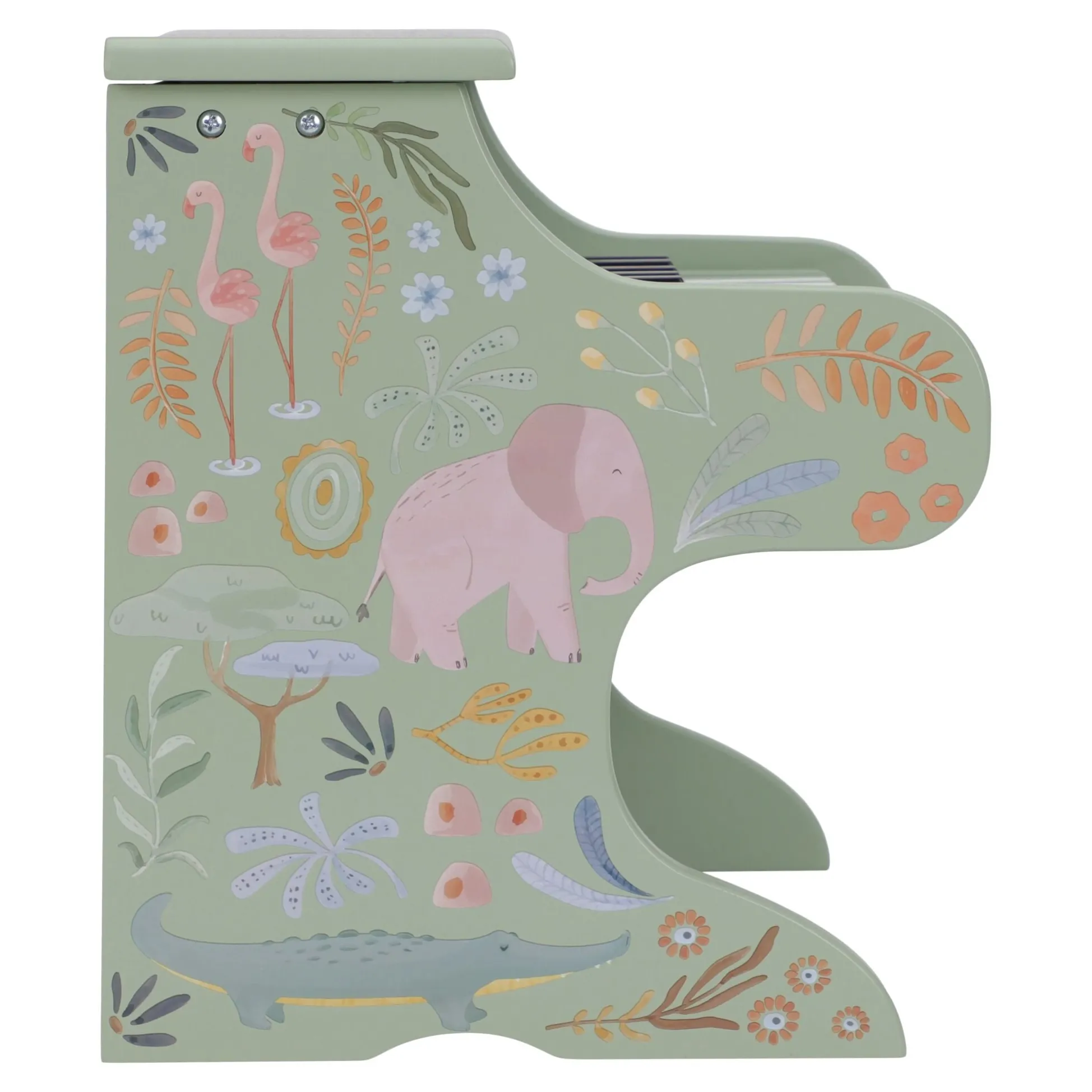Wooden piano - Green - Safari Friends
