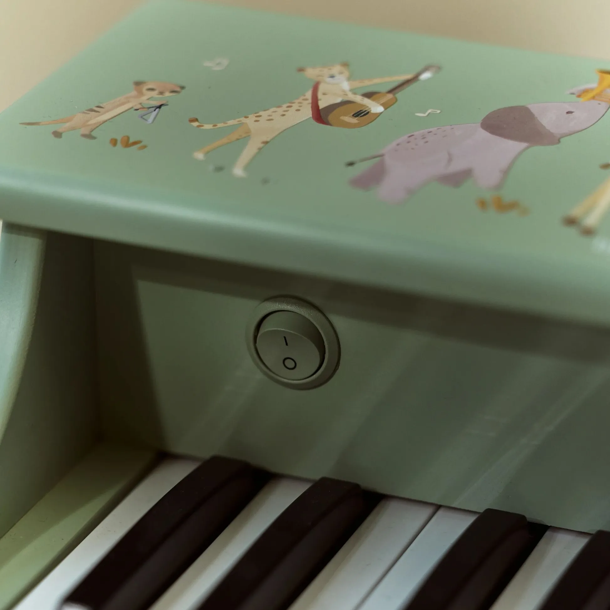 Wooden piano - Green - Safari Friends