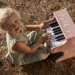 Wooden piano - Pink - Safari Friends