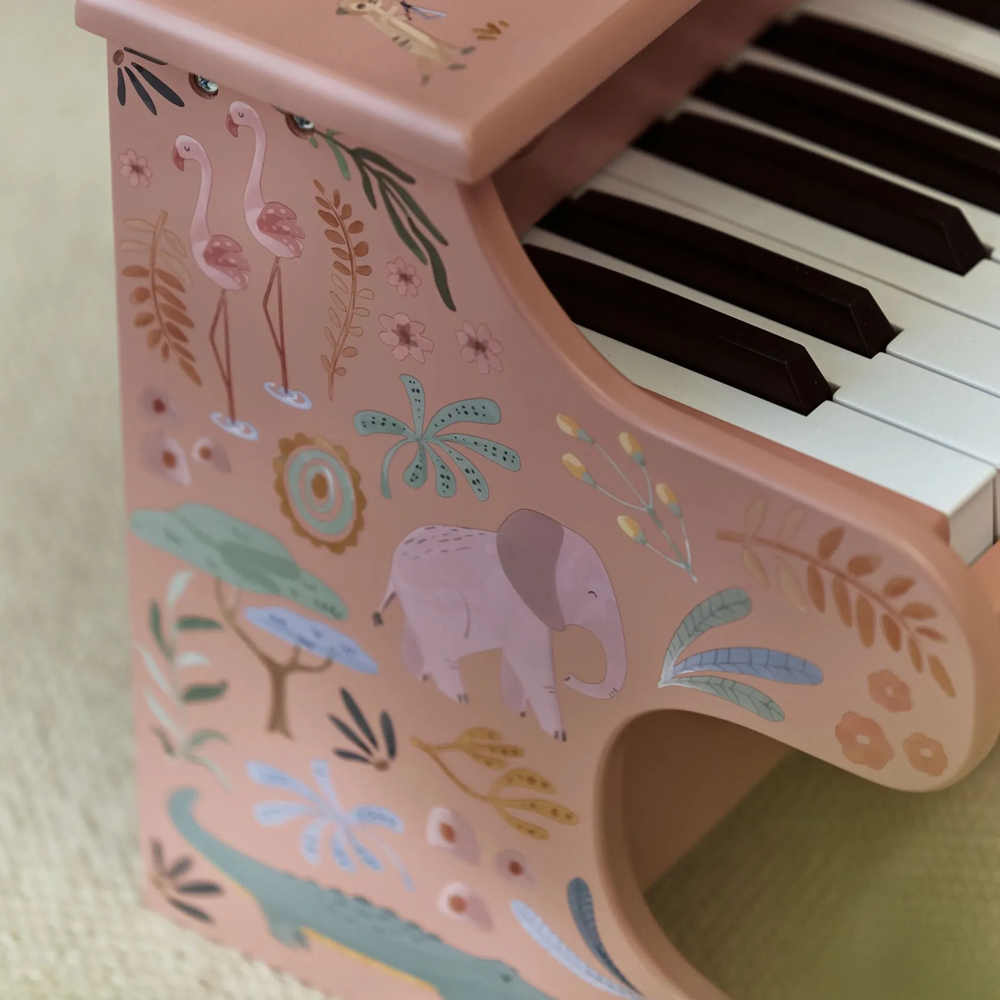 Wooden piano - Pink - Safari Friends