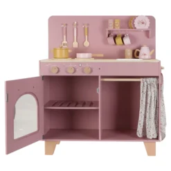 Wooden play kitchen - Pink - Essentials
