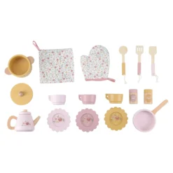 Wooden play kitchen - Pink - Essentials