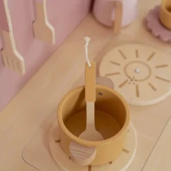 Wooden play kitchen - Pink - Essentials
