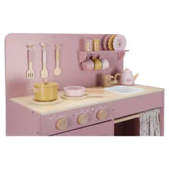 Wooden play kitchen - Pink - Essentials